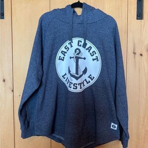 Gray Anchor Hoodie
